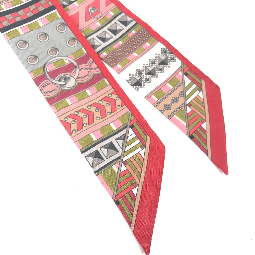 HERMES ツイリー ツィリー コリエドシアン バンドースカーフ スカーフ シルク レディース レッド - brandshop-reference