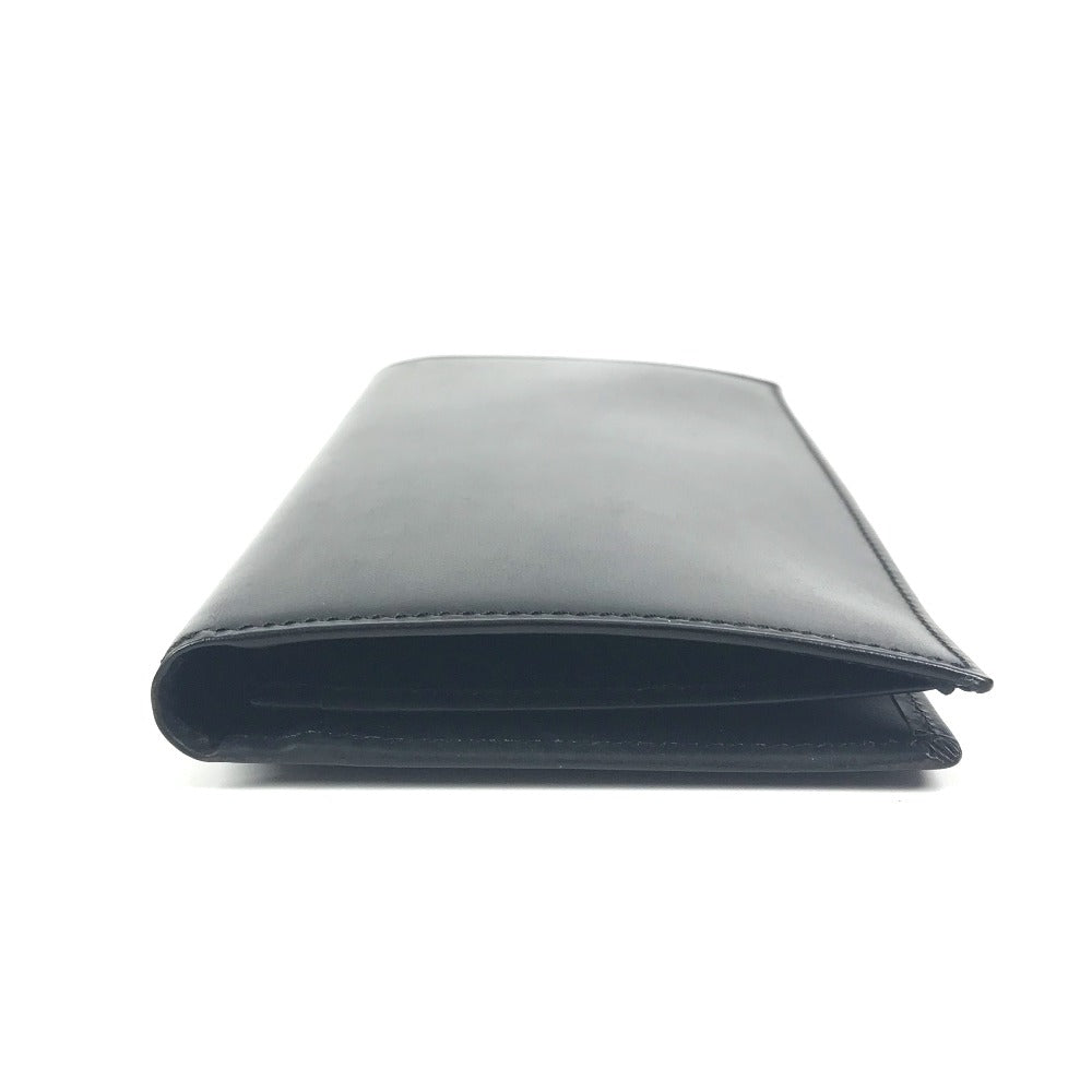 CARTIER マストライン ロゴ 札入れ 小物 財布 二つ折り ロングウォレット 長財布 レザー ユニセックス ブラック - brandshop-reference