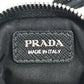 PRADA トライアングルロゴ 三角ロゴ プレート スマホポーチ iphoneケース ネックストラップ付 携帯ケース ナイロン ユニセックス ブラック - brandshop-reference