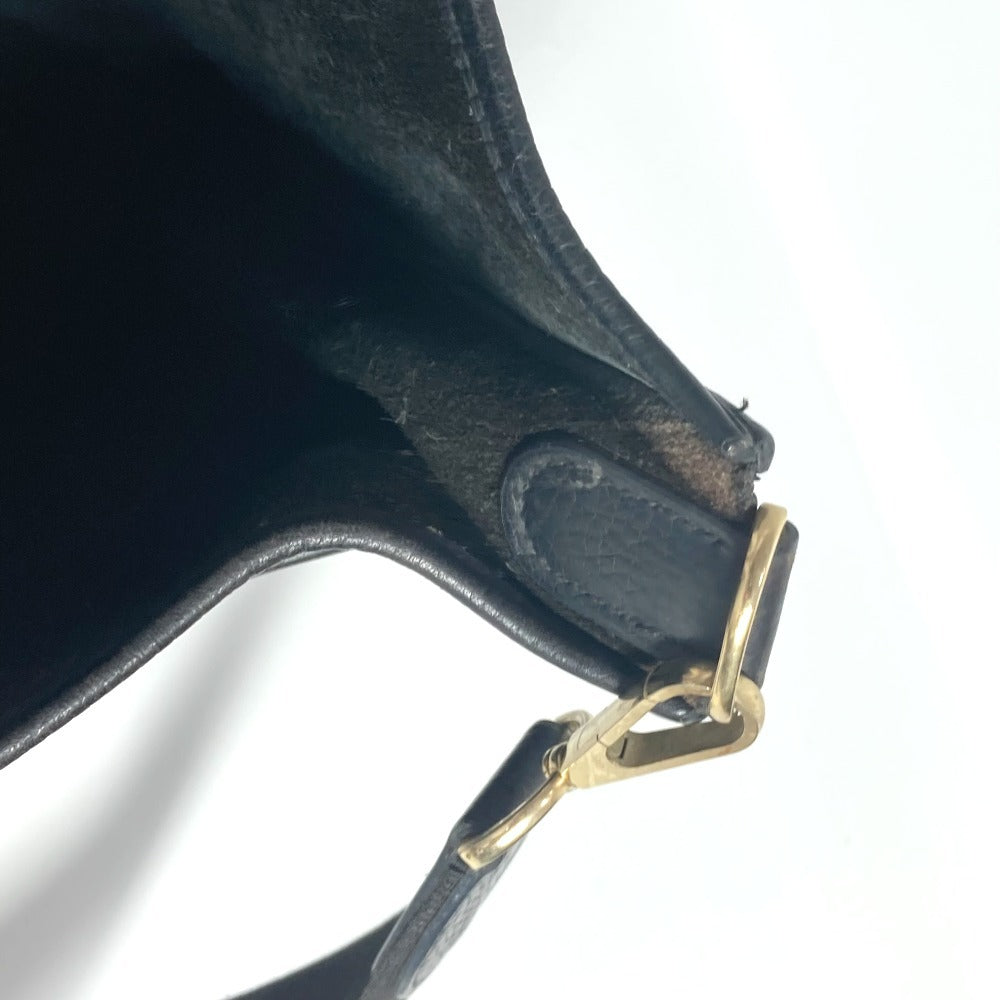 HERMES Evelyne 2 GM Bag with H Perforated Logo, Crossbody Shoulder Bag, Taurillon Clemence Leather, Unisex, Black