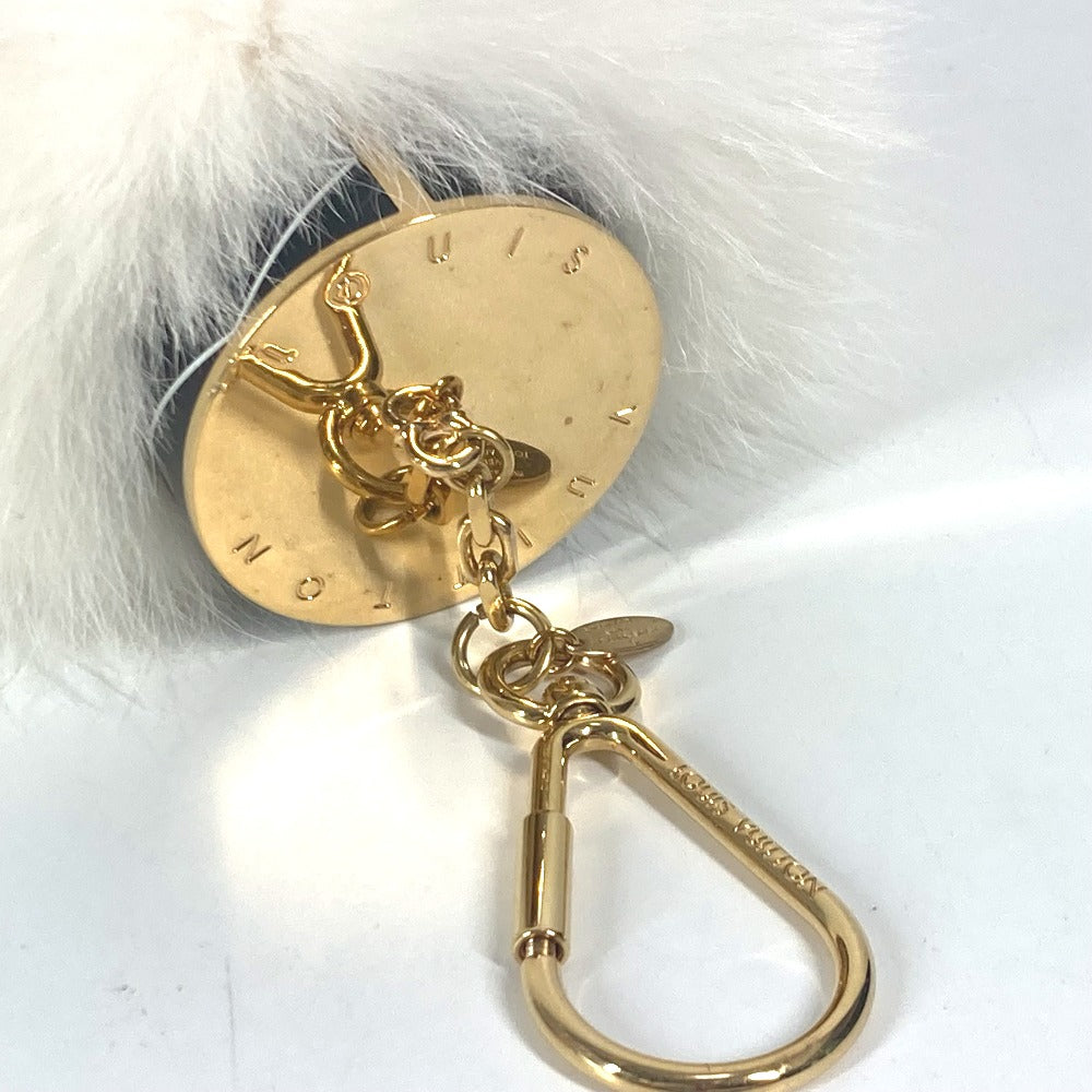 LOUIS VUITTON M67369  ファー ハート ロゴ バッグチャーム・ファジーV バッグチャーム アクセサリー キーホルダー ファー レディース ホワイト - brandshop-reference