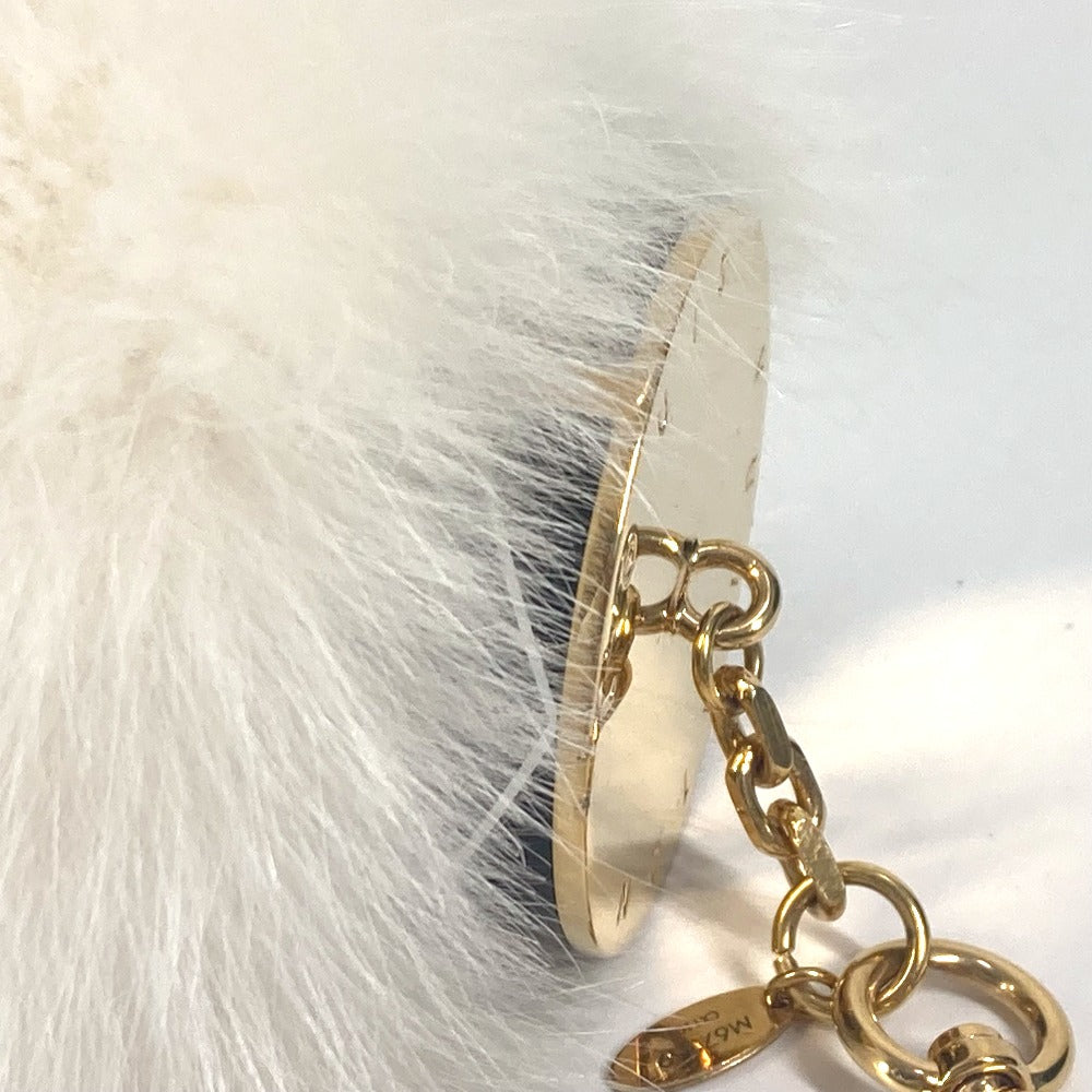 LOUIS VUITTON M67369  ファー ハート ロゴ バッグチャーム・ファジーV バッグチャーム アクセサリー キーホルダー ファー レディース ホワイト - brandshop-reference
