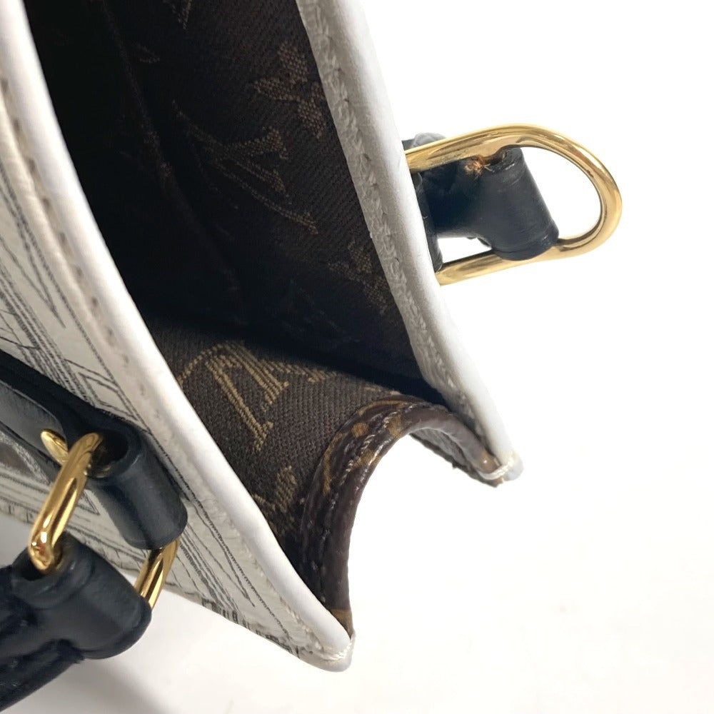 LOUIS VUITTON M80991 フォルナセッティコラボ プティット サックプラ カバン 斜め掛け ハンドバッグ ポシェット 2WAYバッグ ショルダーバッグ レザー レディース ホワイト - brandshop-reference