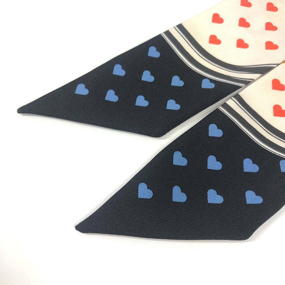 HERMES ツイリー ツィリー ブリッド・ドゥ・ガラ・ラヴ ハート バンドースカーフ スカーフ シルク レディース オレンジ - brandshop-reference