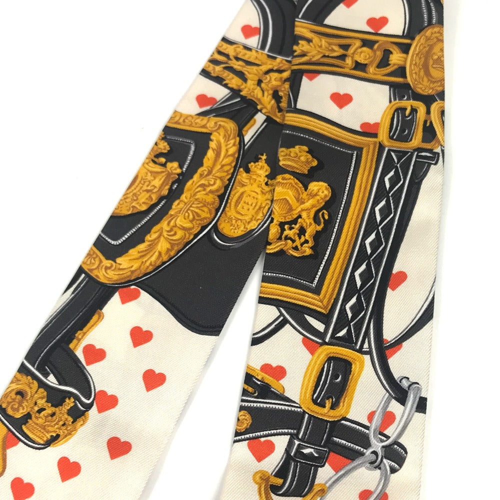 HERMES ツイリー ツィリー ブリッド・ドゥ・ガラ・ラヴ ハート バンドースカーフ スカーフ シルク レディース オレンジ - brandshop-reference