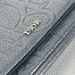 Dior 1ESPO329LLG 24AW フラップ付き 総ロゴ エンボス カバン 斜め掛け ショルダーバッグ レザー ユニセックス ブラック - brandshop-reference