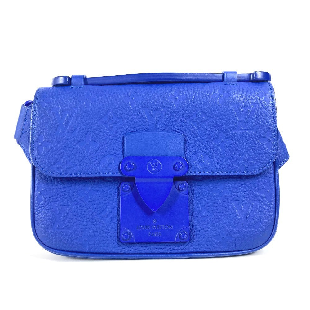 LOUIS VUITTON M58486 モノグラムトリヨン Sロックスリングバッグ カバン ベルトバッグ クロス ショルダーバッグ ボディバッグ トリヨンレザー ユニセックス ブルー - brandshop-reference