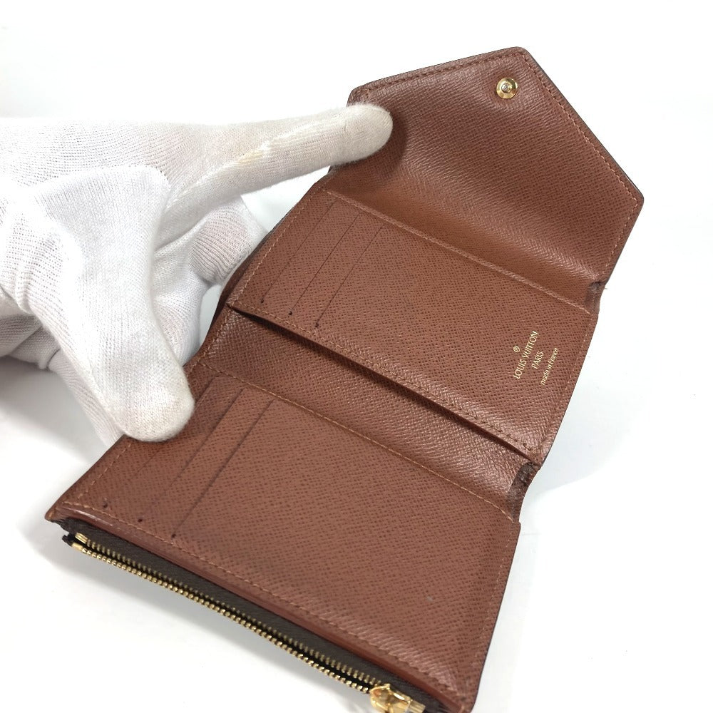 LOUIS VUITTON M62472 モノグラム ポルトフォイユ・ヴィクトリーヌ コンパクトウォレット 3つ折り財布 モノグラムキャンバス ユニセックス ブラウン - brandshop-reference