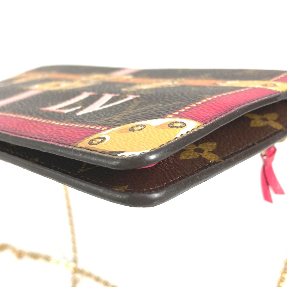 LOUIS VUITTON M62456 2018サマートランク ポシェット・ウィークエンド クラッチバッグ ショルダーバッグ チェーンウォレット 長財布 長財布 モノグラムキャンバス レディース ブラウン - brandshop-reference