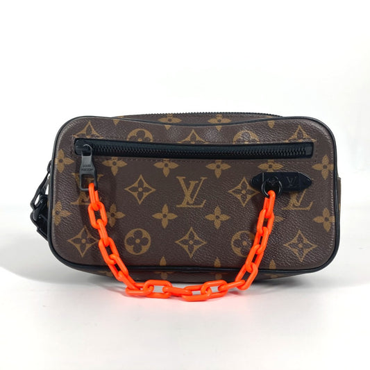 LOUIS VUITTON M44458 モノグラムソーラー ポシェット・ヴォルガ クラッチバッグ カバン ポーチ チェーン ストラップ付 セカンドバッグ モノグラムキャンバス ユニセックス ブラウン