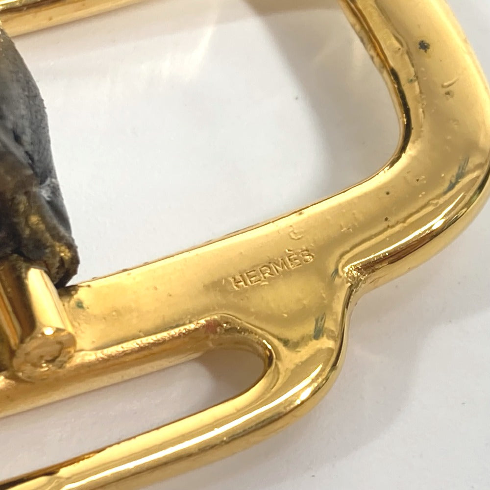 HERMES ヴィンテージ ロゴ ベルト ボックスカーフ レディース ブラック - brandshop-reference