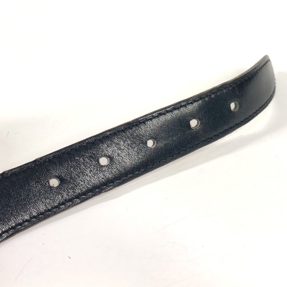 HERMES ヴィンテージ ロゴ ベルト ボックスカーフ レディース ブラック - brandshop-reference