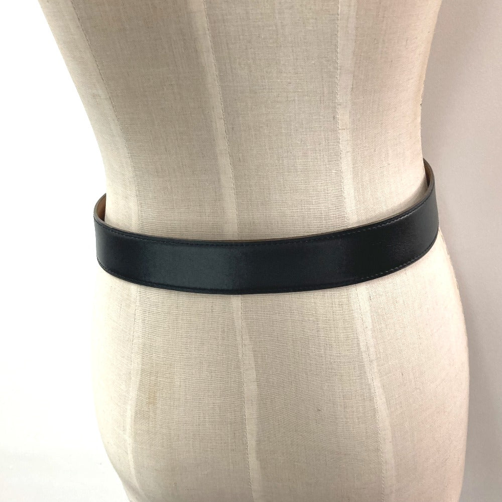 HERMES ヴィンテージ ロゴ ベルト ボックスカーフ レディース ブラック - brandshop-reference