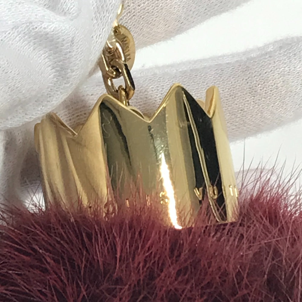LOUIS VUITTON M65144   トーテム ファー チャーム  バッグチャーム  キーホルダー ファー ユニセックス ワインレッド - brandshop-reference