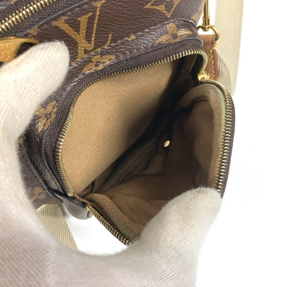 LOUIS VUITTON M80746 モノグラム ユーティリティ クロスボディ 斜め掛け ポシェット チェーンバッグ ポーチ ショルダーバッグ モノグラムキャンバス ユニセックス ブラウン - brandshop-reference