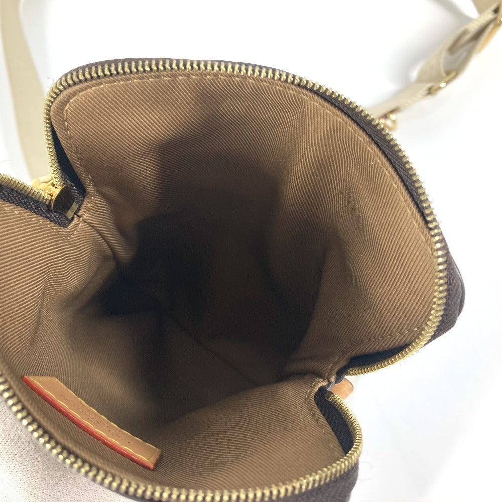 LOUIS VUITTON M80746 モノグラム ユーティリティ クロスボディ 斜め掛け ポシェット チェーンバッグ ポーチ ショルダーバッグ モノグラムキャンバス ユニセックス ブラウン - brandshop-reference