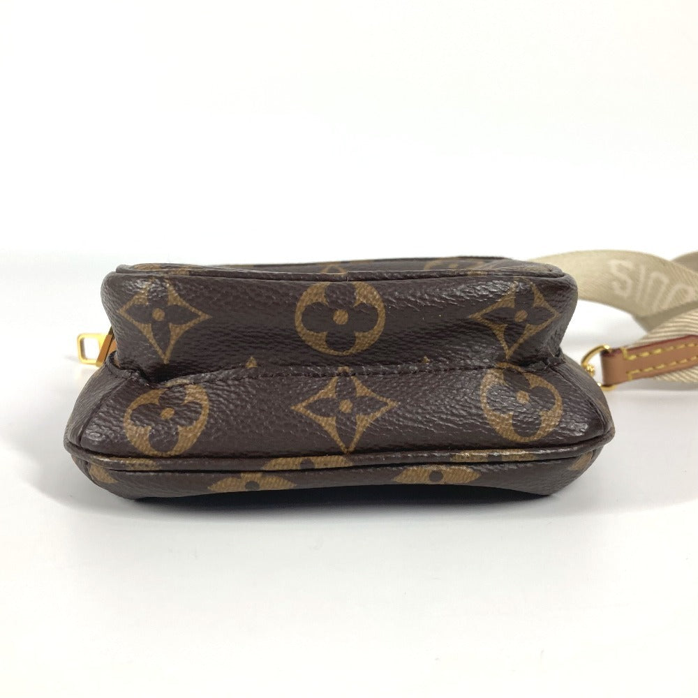 LOUIS VUITTON M80746 モノグラム ユーティリティ クロスボディ 斜め掛け ポシェット チェーンバッグ ポーチ ショルダーバッグ モノグラムキャンバス ユニセックス ブラウン - brandshop-reference