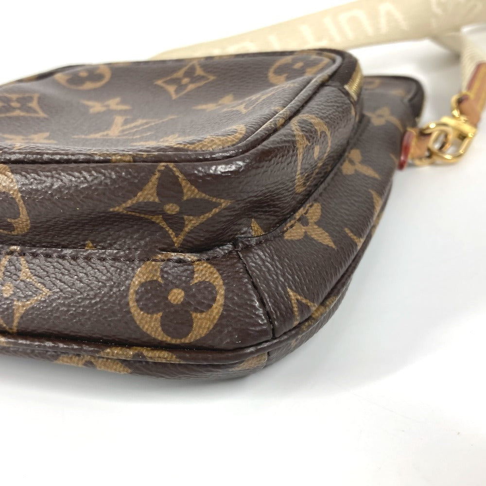 LOUIS VUITTON M80746 モノグラム ユーティリティ クロスボディ 斜め掛け ポシェット チェーンバッグ ポーチ ショルダーバッグ モノグラムキャンバス ユニセックス ブラウン - brandshop-reference