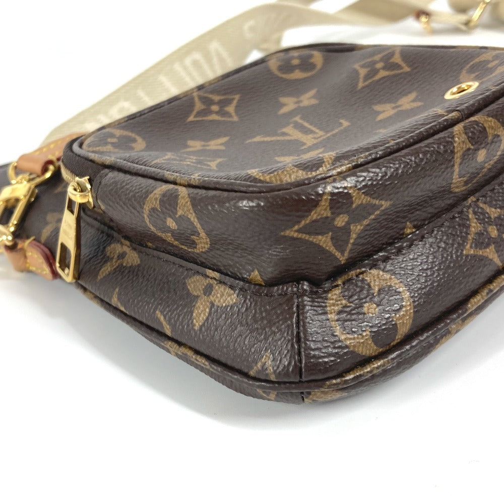 LOUIS VUITTON M80746 モノグラム ユーティリティ クロスボディ 斜め掛け ポシェット チェーンバッグ ポーチ ショルダーバッグ モノグラムキャンバス ユニセックス ブラウン - brandshop-reference
