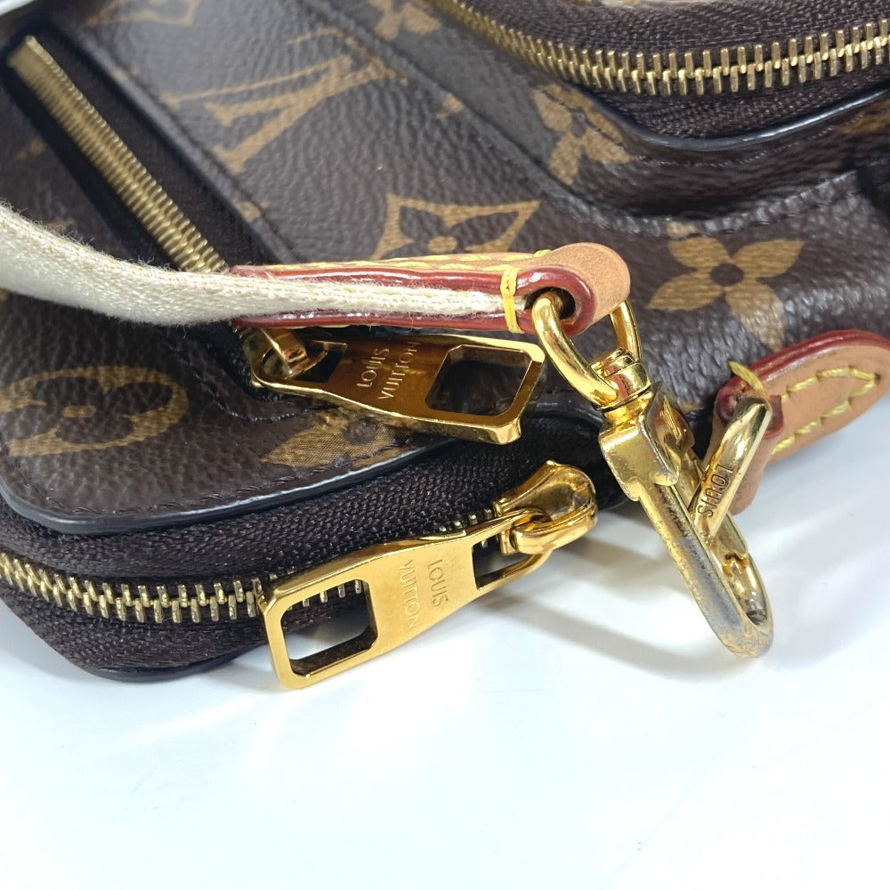 LOUIS VUITTON M80746 モノグラム ユーティリティ クロスボディ 斜め掛け ポシェット チェーンバッグ ポーチ ショルダーバッグ モノグラムキャンバス ユニセックス ブラウン - brandshop-reference