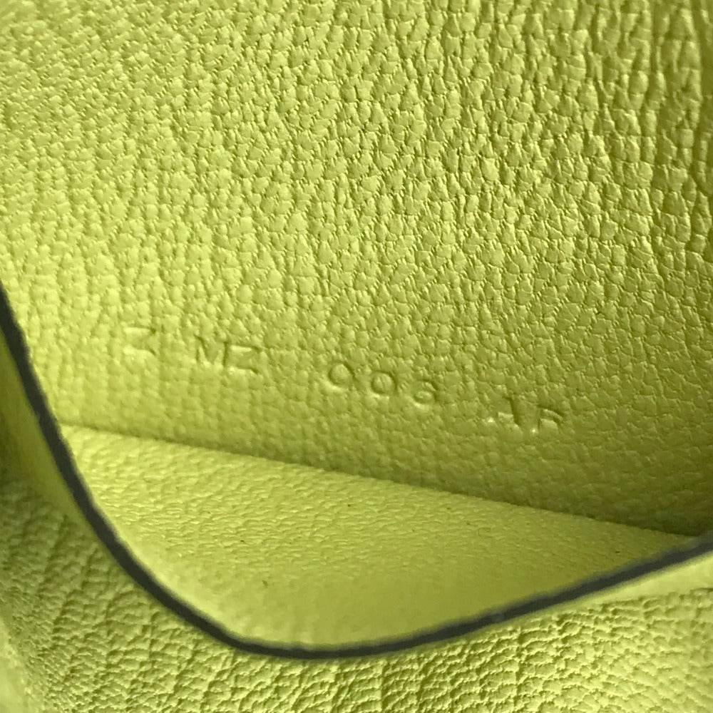HERMES 馬 シュバル パドック  財布 小銭入れ コインケース シェーブル レディース ジョーヌブルジョン/ナタ イエロー - brandshop-reference