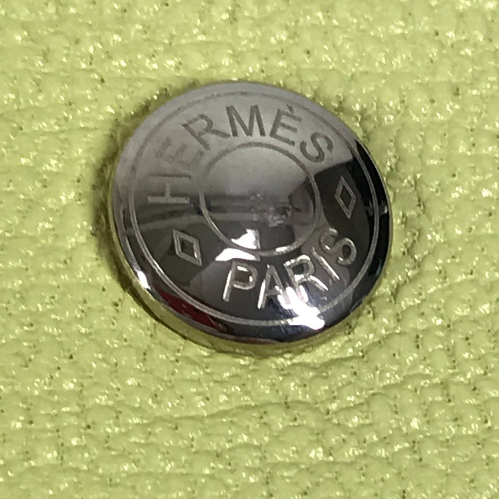 HERMES 馬 シュバル パドック  財布 小銭入れ コインケース シェーブル レディース ジョーヌブルジョン/ナタ イエロー - brandshop-reference