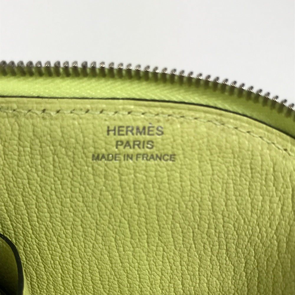 HERMES 馬 シュバル パドック  財布 小銭入れ コインケース シェーブル レディース ジョーヌブルジョン/ナタ イエロー - brandshop-reference