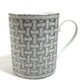 HERMES 300ml マグカップ マグ 〈モザイク 24〉 プラチナ コップ 食器 インテリア マグカップ 陶器 ユニセックス グレー - brandshop-reference
