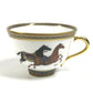 HERMES 馬 セット 皿 ティーカップ＆ソーサー 〈シュヴァルドリアン〉 No1 コップ 食器 インテリア コーヒーカップ ティーカップ 陶器 ユニセックス ブラウン - brandshop-reference