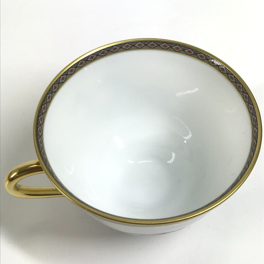 HERMES 馬 セット 皿 ティーカップ＆ソーサー 〈シュヴァルドリアン〉 No1 コップ 食器 インテリア コーヒーカップ ティーカップ 陶器 ユニセックス ブラウン - brandshop-reference