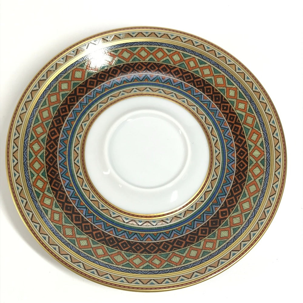 HERMES 馬 セット 皿 ティーカップ＆ソーサー 〈シュヴァルドリアン〉 No1 コップ 食器 インテリア コーヒーカップ ティーカップ 陶器 ユニセックス ブラウン - brandshop-reference