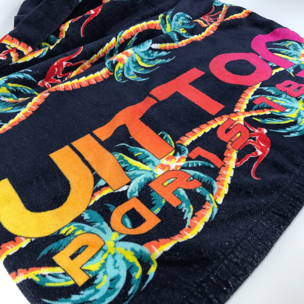 LOUIS VUITTON MP1980 ロゴ ジャングルモチーフ ビーチタオル バスタオル インテリア ひざかけ ブランケット タオル コットン ユニセックス ネイビー - brandshop-reference