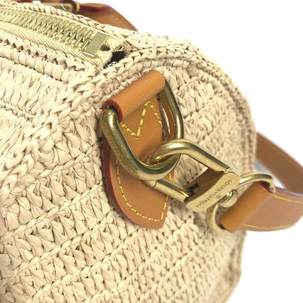 LOUIS VUITTON M14457 LV Logo Speedy Bandoulière 30 2WAY Bag Shoulder Bag Crossbody Bag Mini Boston Bag Handbag Raffia Unisex Natural Beige Beige