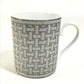 HERMES 300ml マグカップ マグ 〈モザイク 24〉 プラチナ コップ 食器 インテリア マグカップ 陶器 ユニセックス グレー - brandshop-reference