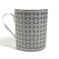 HERMES 300ml マグカップ マグ 〈モザイク 24〉 プラチナ コップ 食器 インテリア マグカップ 陶器 ユニセックス グレー - brandshop-reference