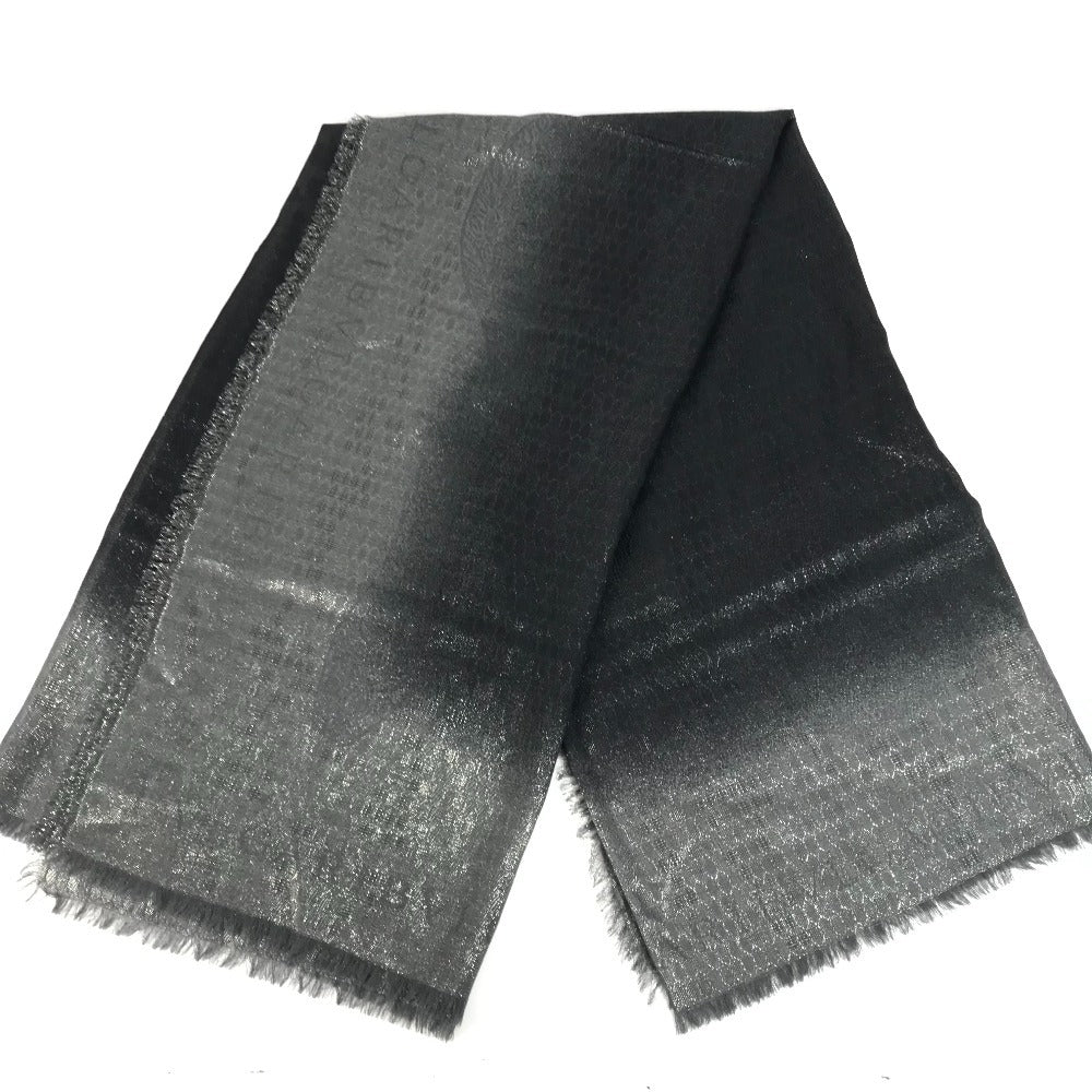 BVLGARI ラメ 大判 ストール フリンジ ショール ウール ユニセックス グレー系 - brandshop-reference