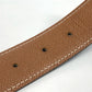 HERMES Hベルト バックルベルト アクセサリー ベルト エプソン レディース ブラック×ゴールド - brandshop-reference