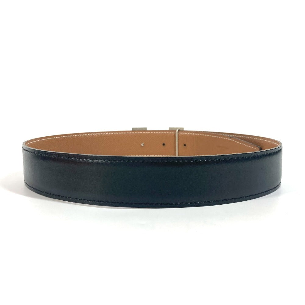 HERMES Hベルト バックルベルト アクセサリー ベルト エプソン レディース ブラック×ゴールド - brandshop-reference