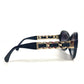 CHANEL 5465-QA Chain CC Coco Mark Logo Eyeglasses Eyewear Sunglasses Plastic Women's Black