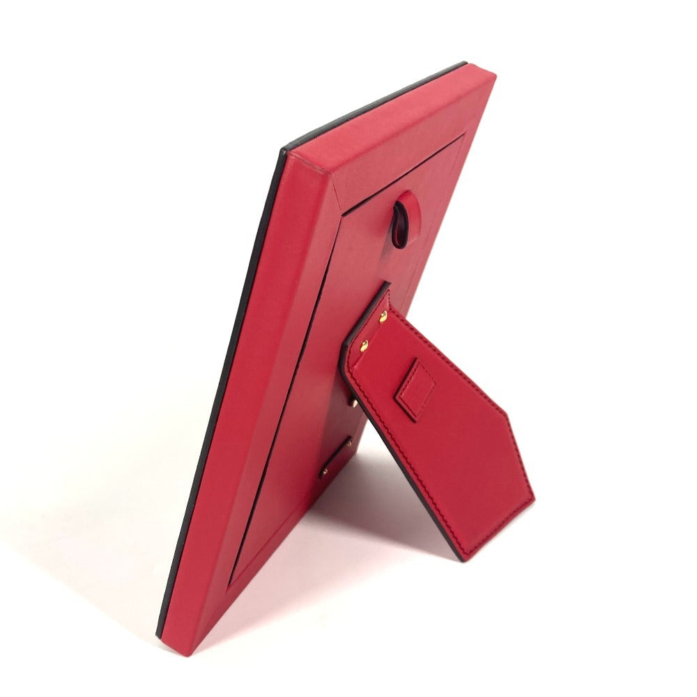 LOUIS VUITTON R97893 LVロゴ カードゥル フォトアンリ MM 写真立て フォトスタンド フォトフレーム レザー ユニセックス レッド - brandshop-reference