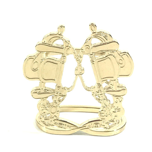 HERMES ブリッド・ドゥ・ガラ アクセサリー ファッション小物 スカーフリング メタル レディース ゴールド - brandshop-reference