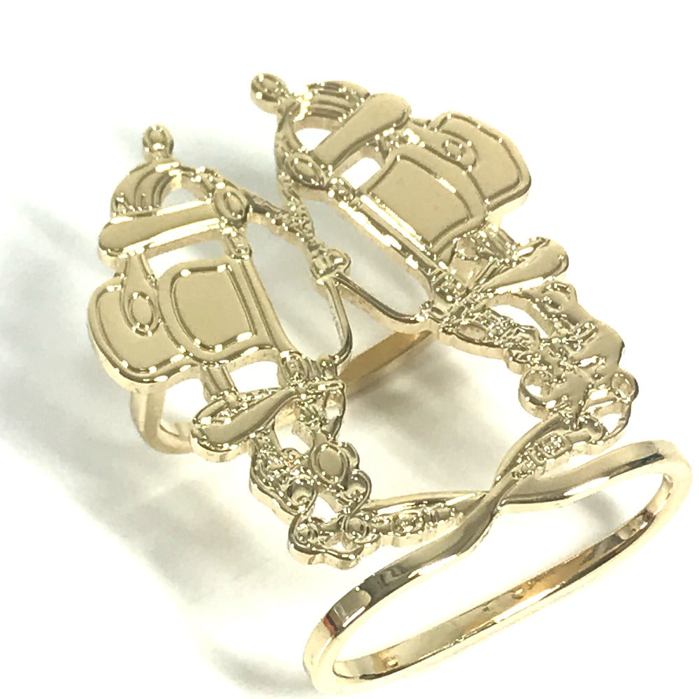 HERMES ブリッド・ドゥ・ガラ アクセサリー ファッション小物 スカーフリング メタル レディース ゴールド - brandshop-reference