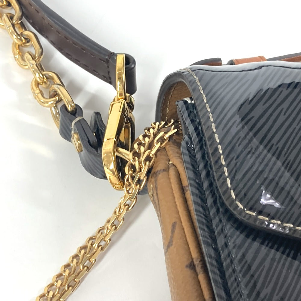 LOUIS VUITTON M54990 샤이니 에피 모노그램 리버스 포셰트 메티스 미니백 3WAY 백 핸드백 체인백 크로스바디 숄더백 모노그램 리버스 캔버스 여성 블랙
