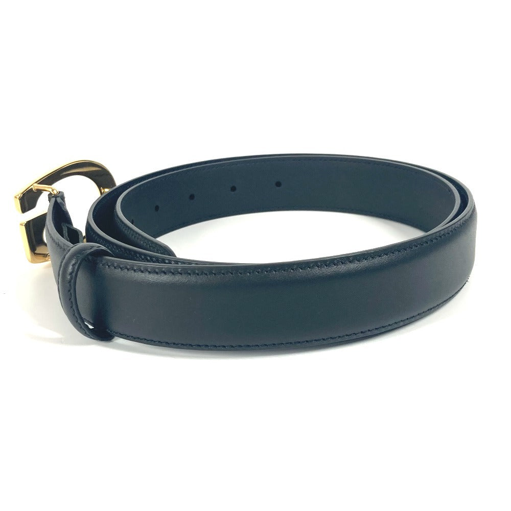 GUCCI 655566 Gロゴ バックル アクセサリー ベルト レザー メンズ ブラック - brandshop-reference
