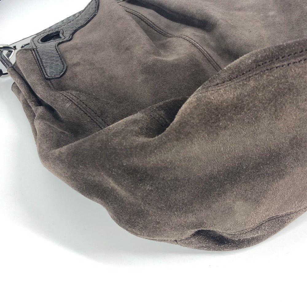 CARTIER マルチェロ ロゴ カバン トートバッグ ショルダーバッグ スエード ユニセックス ブラウン - brandshop-reference