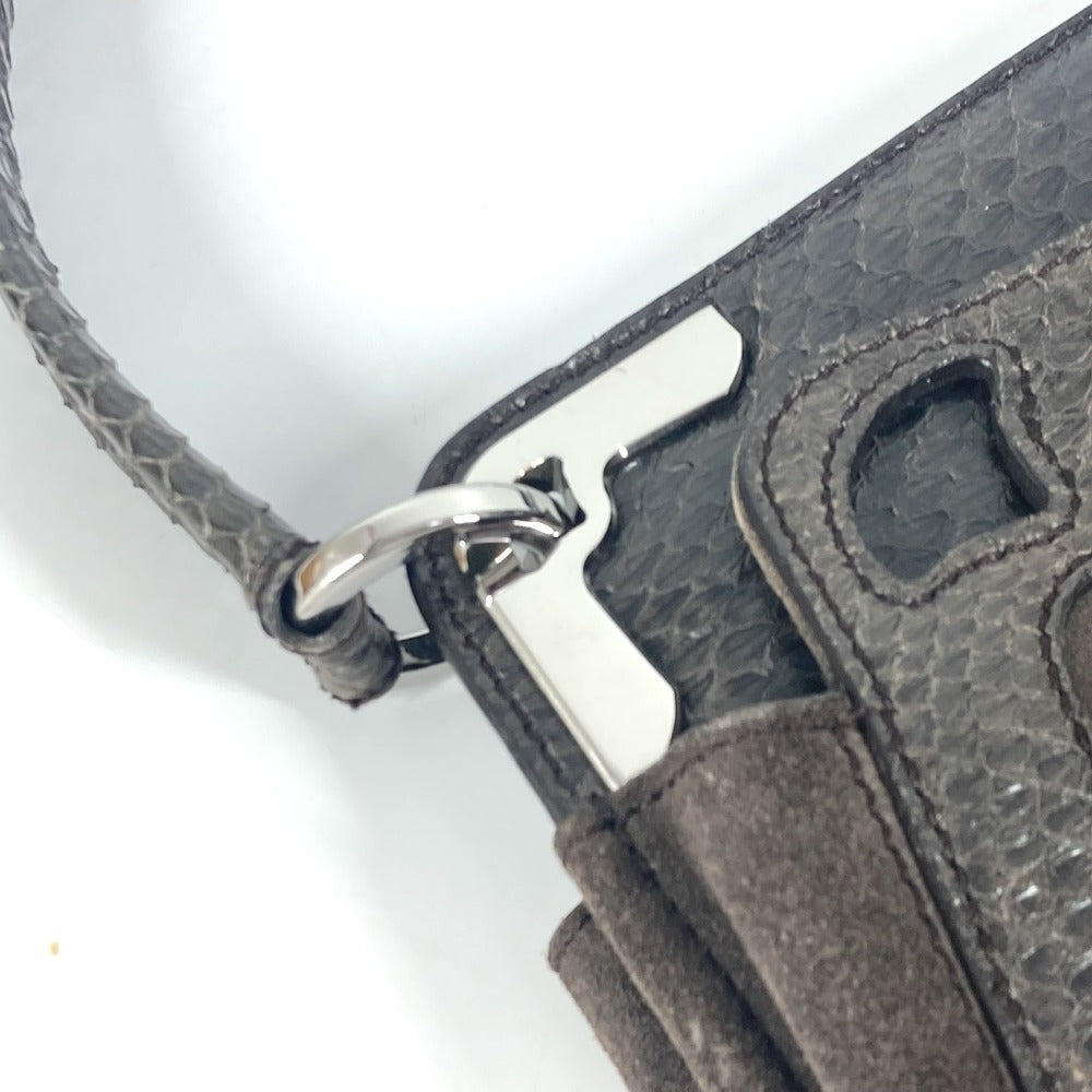 CARTIER マルチェロ ロゴ カバン トートバッグ ショルダーバッグ スエード ユニセックス ブラウン - brandshop-reference