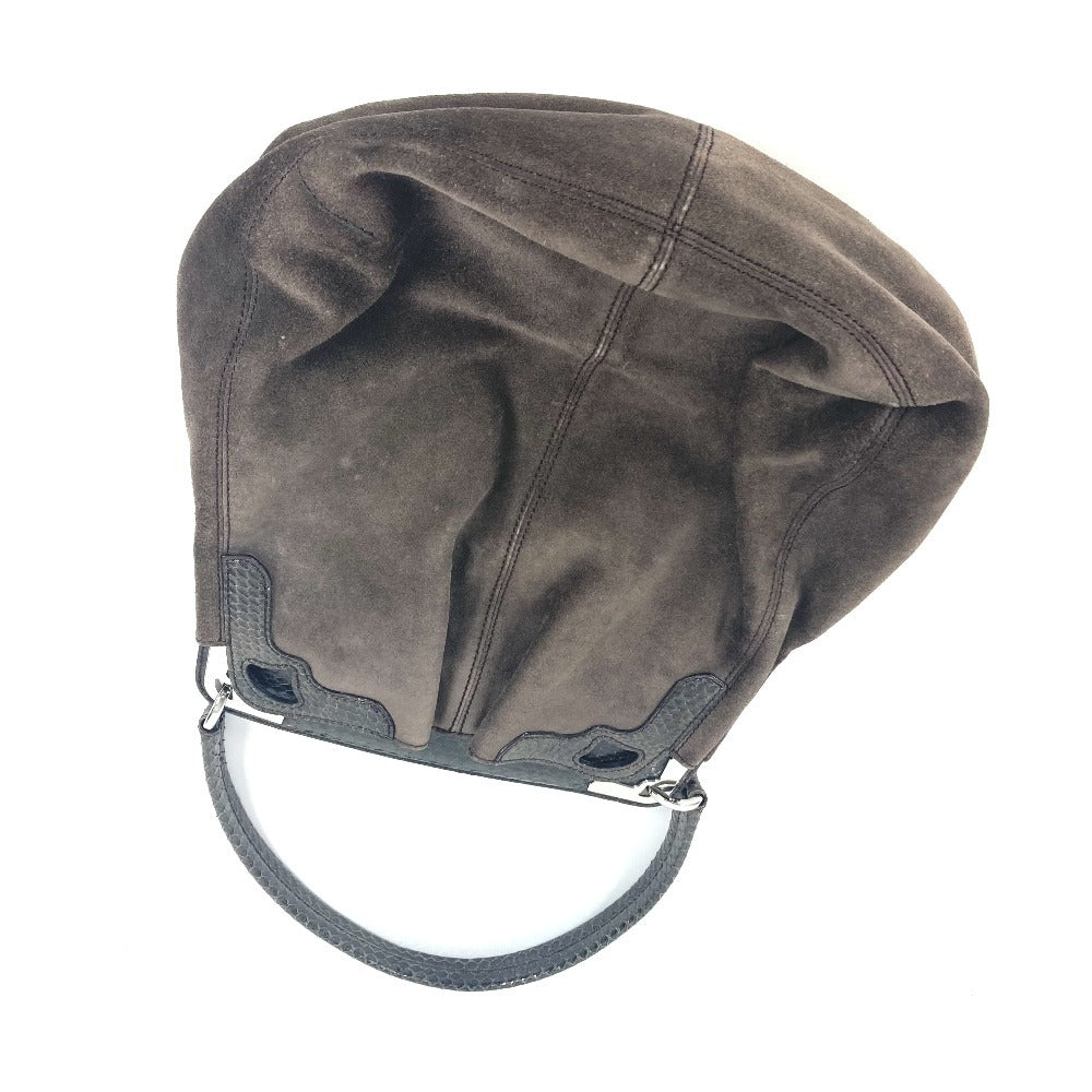 CARTIER マルチェロ ロゴ カバン トートバッグ ショルダーバッグ スエード ユニセックス ブラウン - brandshop-reference