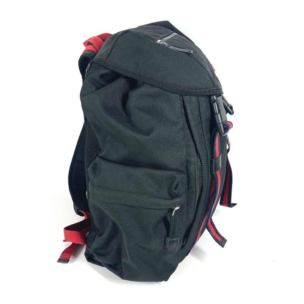 GUCCI 429037 ウェブライン シェリーライン エンブロイダリー タイガー バックパック シェリーライン カバン リュックサック ナイロンキャンバス ユニセックス ブラック - brandshop-reference