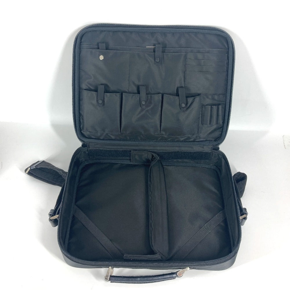 PRADA トライアングルロゴ 三角ロゴ プレート 2WAYバッグ ハンドバッグ ビジネスバッグ ショルダーバッグ レザー/ナイロン ユニセックス ブラック - brandshop-reference