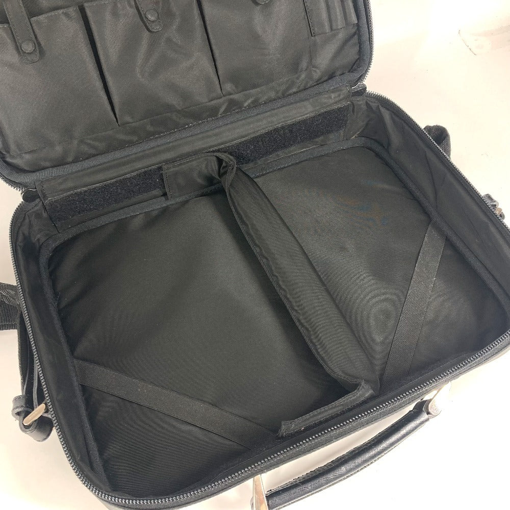 PRADA トライアングルロゴ 三角ロゴ プレート 2WAYバッグ ハンドバッグ ビジネスバッグ ショルダーバッグ レザー/ナイロン ユニセックス ブラック - brandshop-reference